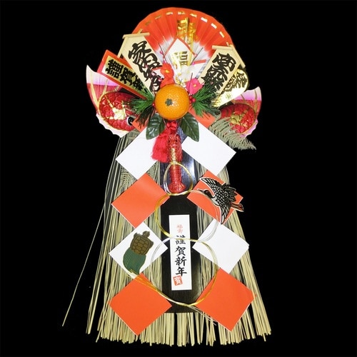 正月飾り しめ飾り 玉飾り ベーシック 長型 大