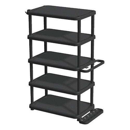 シューズラック ワイド 5段 くつ置けるん棚×2