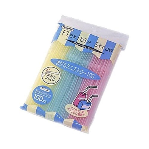 曲がるミニストロー 100本入り