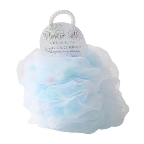 泡立てネット フラワーボール ブルー