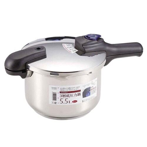 圧力鍋 5.5L IH対応 圧力2段切り替え式
