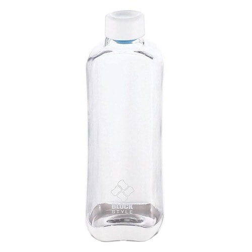 水筒1Lプラスチックブロックスタイルクリア×2