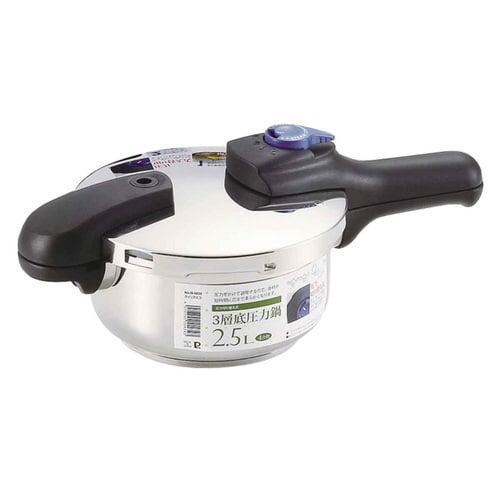 圧力鍋 2.5L IH対応 圧力2段切り替え式