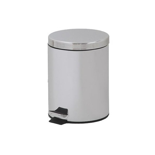 ゴミ箱5Lふた付きペダルステンレス丸型×2