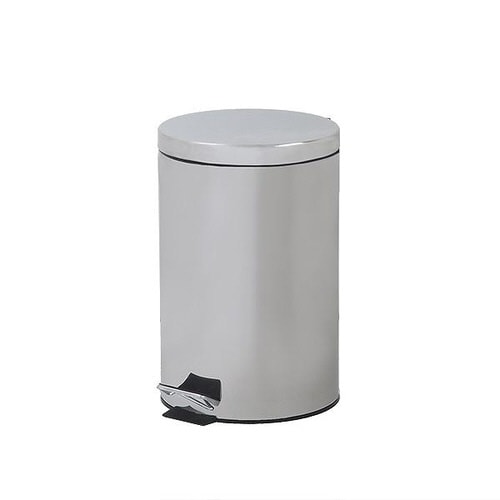ゴミ箱 12L ふた付き ペダル ステンレス 丸型