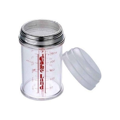 粉糖ふり器 粉ふるい器 ステンレス網 目盛り×2