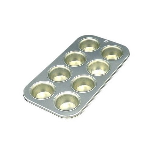 ケーキ型 ミニ 焼き型 丸型 8P スチール製×2