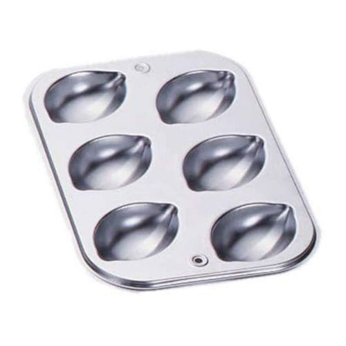 マドレーヌ型レモン型焼き型6Pスチール製×2