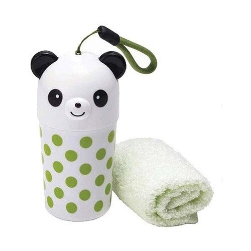 おしぼりセット 水玉パンダ