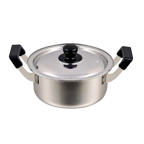 両手鍋 20cm IH対応 だんらん ステンレス製