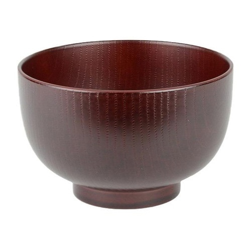 汁椀 木目 山中塗 樹脂製 木製風 ローズ