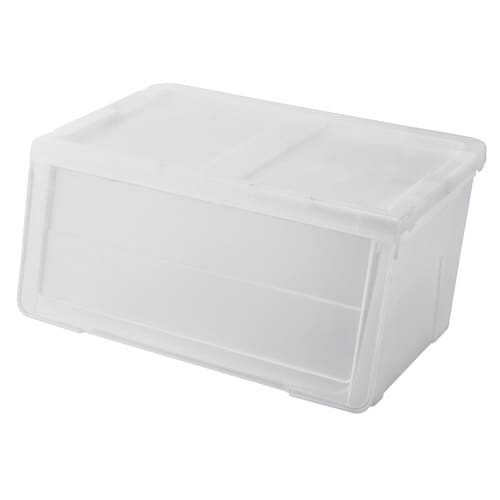 収納ボックス 前開き クリア×2