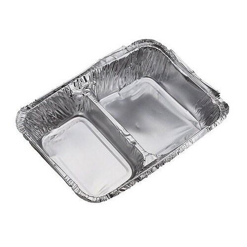 取り皿 アルミ バーベキュー 仕切付角型プレート