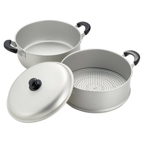 アルミ2段蒸し器 30cm ニューセレット