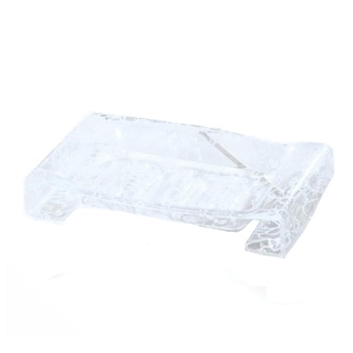 石鹸置き 石けん置き クリアローズ ホワイト×2