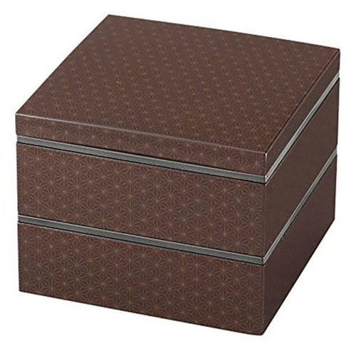 行楽弁当箱 お重 2段 HAKO 麻の葉×2