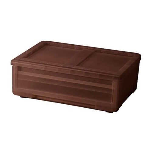 収納ケース カバゾコ クリアブラウン×2