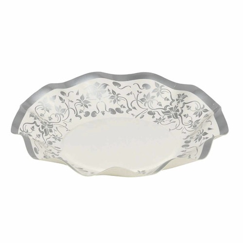 紙皿 リトルリッチ シルバー