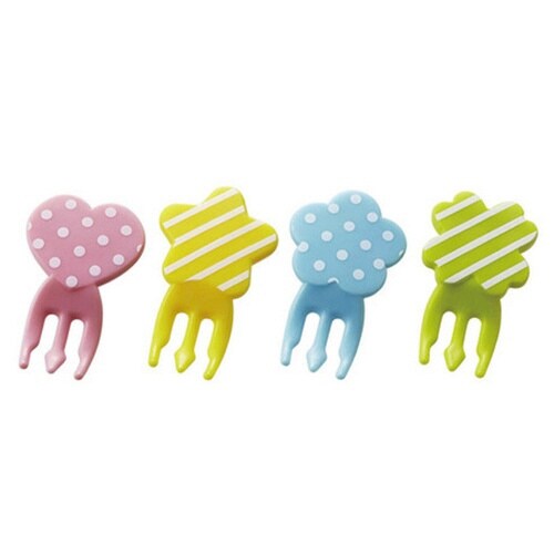 ピック フォークピック ドット&ボーダー 8本入り