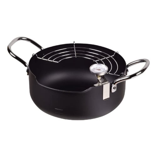 天ぷら鍋 22cm IH対応 鉄製