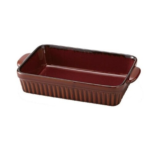 ラザニア皿 28.5cm レクタングル BR×2