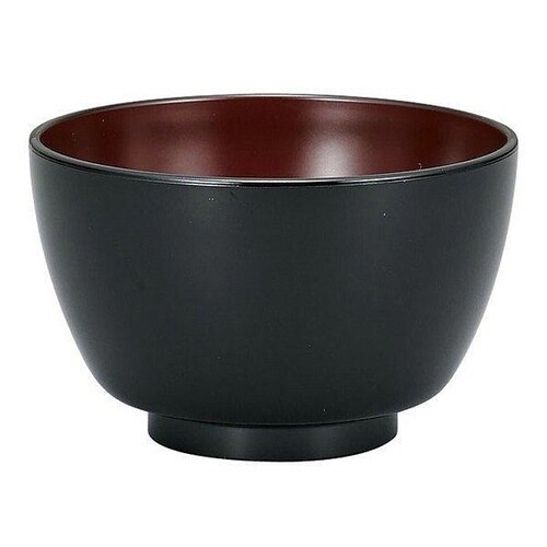 汁椀 420ml 日本製 駒型 黒