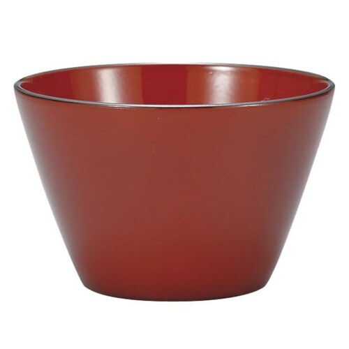 ボウル 11cm クリーンコート レッド 赤溜