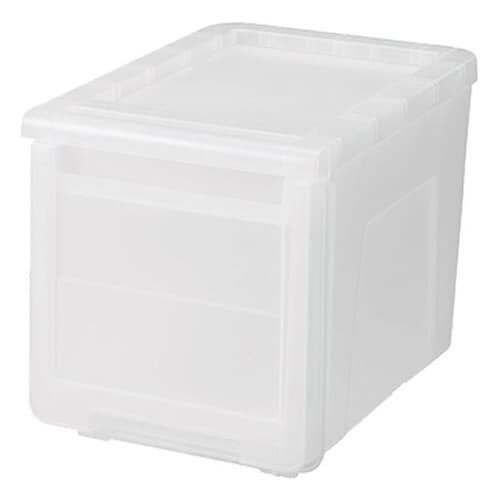 収納ケース カバゾコ 深型 クリア×2