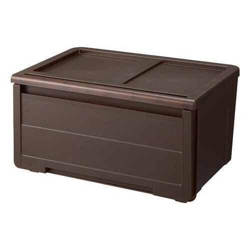 収納ケース カバゾコ 深型 クリアブラウン