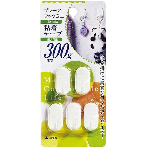 フック 粘着テープ ミニ 5個入り