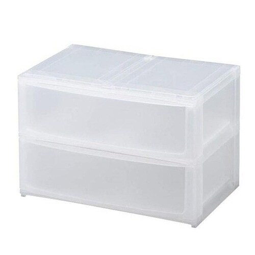 収納ケース 引き出し クリア×2