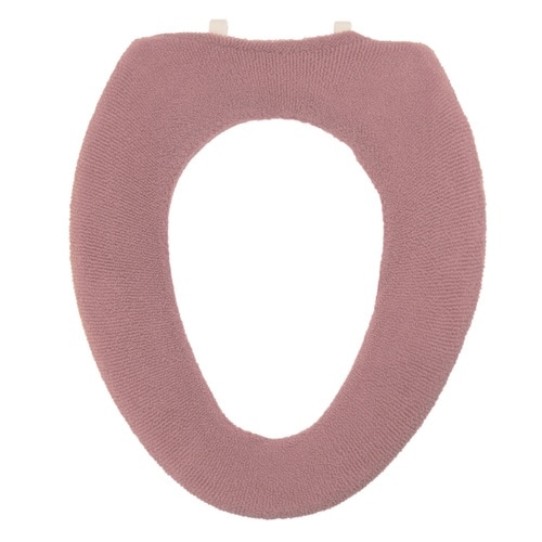便座カバー O型便座カバー スモークピンク