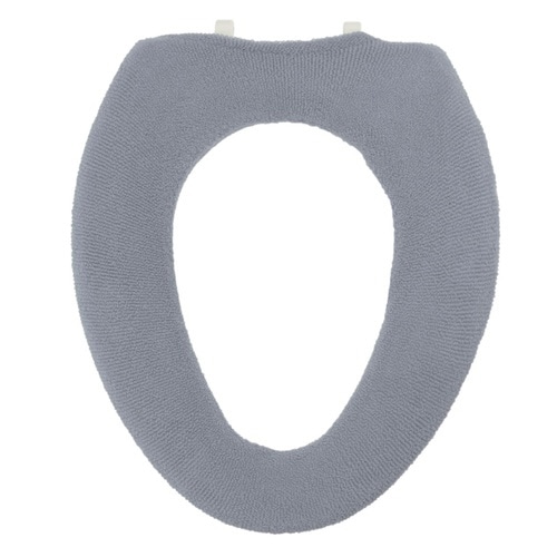 便座カバー O型便座カバー スモークブルー