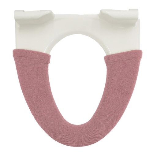 便座カバー 洗浄・暖房便座カバー スモークピンク