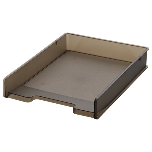 ファイルトレー A4 縦 頑丈 丈夫 ブラウン