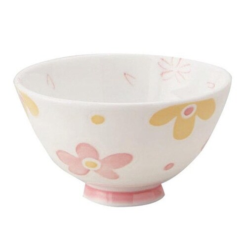 茶碗 花あそび 飯碗 軽量 子供用 磁器 日本製