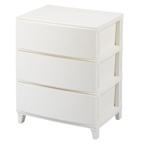 チェスト 3段 ホワイト