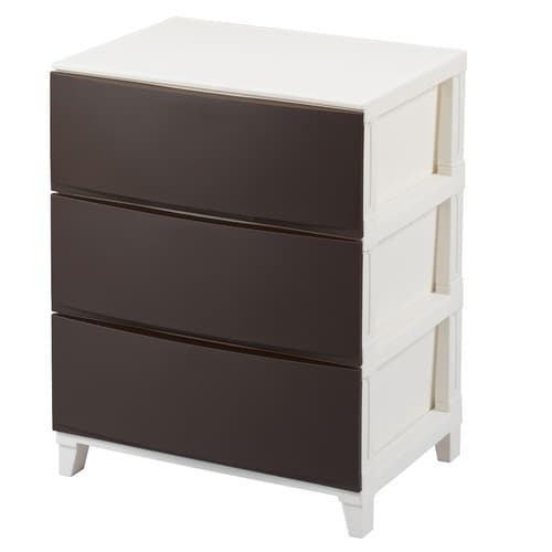 チェスト 3段 ブラウン