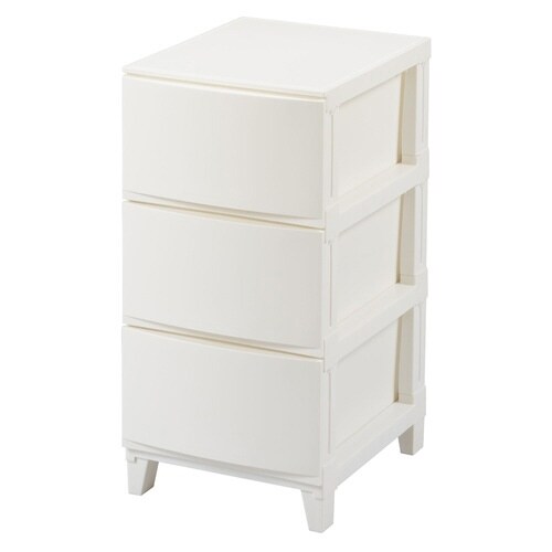 チェスト 3段 ホワイト
