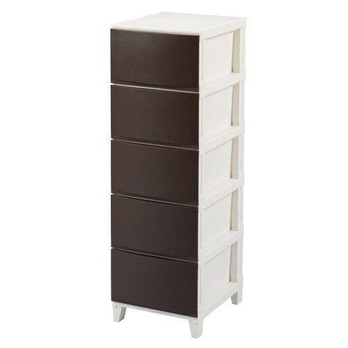 チェスト 5段 ブラウン