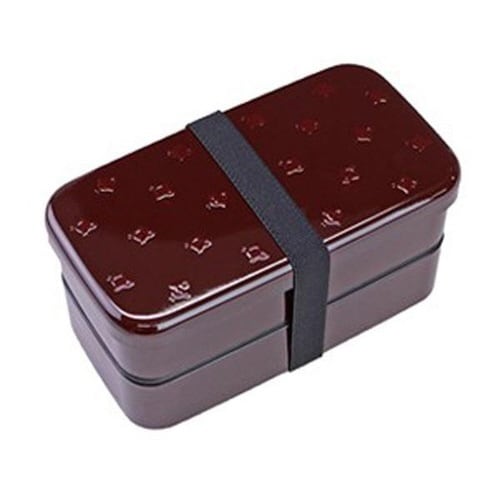 お弁当箱 長角弁当箱 2段 500ml 溜千鳥文様