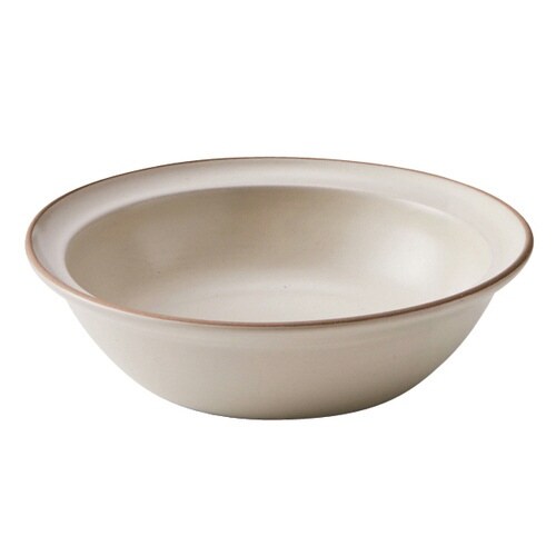 ボウル 16cm M エッジライン 陶器 ベージュ