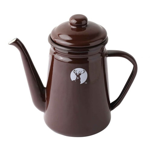 ホーローコーヒーポット やかん ブラウン