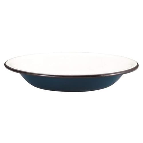 アウトドア食器 ホーロー プレート ダークブルー