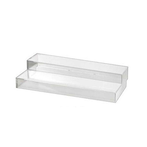 ディスプレイラックスライド式ひな段2段クリア×2