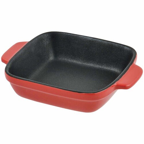 グラタン皿 角型 19cm フッ素加工 耐熱皿