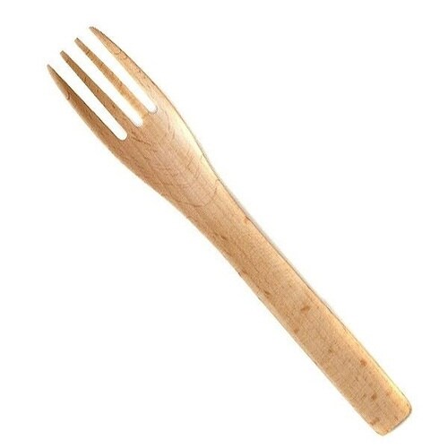 フォーク 木 長さ16cm CAMP 木製