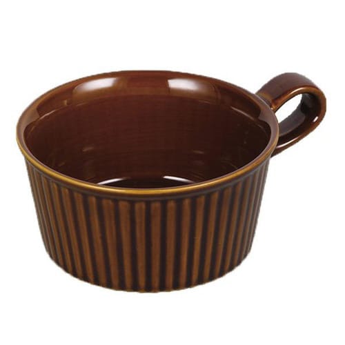 とんすい カップ型 持ち手付き ブラウン