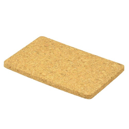 鍋敷き コルク 角型 幅21cm 奥行14cm