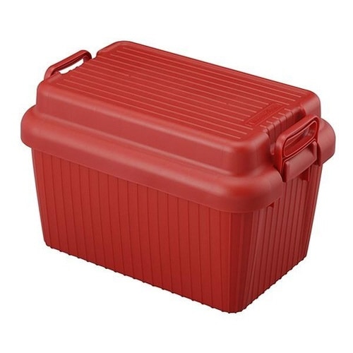 収納ボックス 座れる レッド